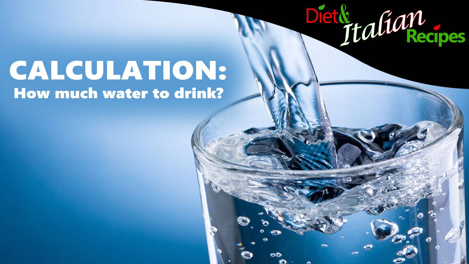 how much water to drink a day calculation