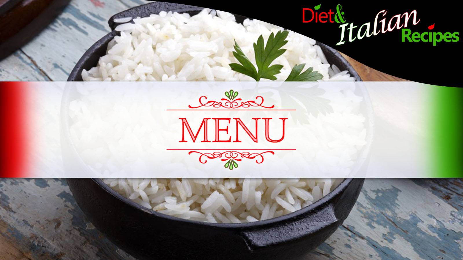 rice diet example menu