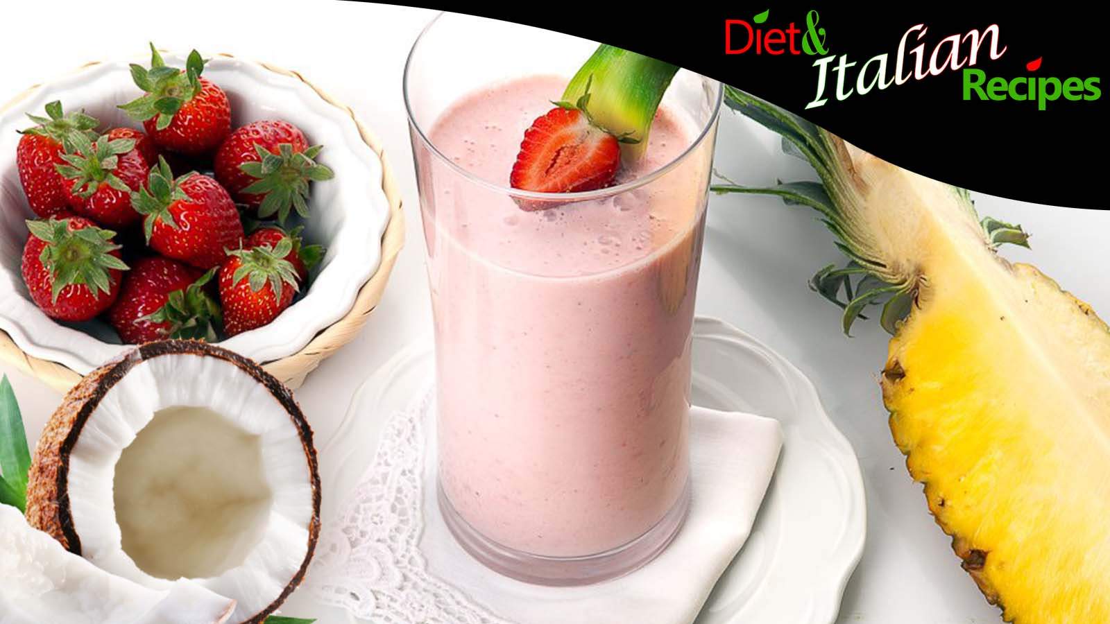 strawberry pineapple coconut smoothie fruit revitalizing recipe